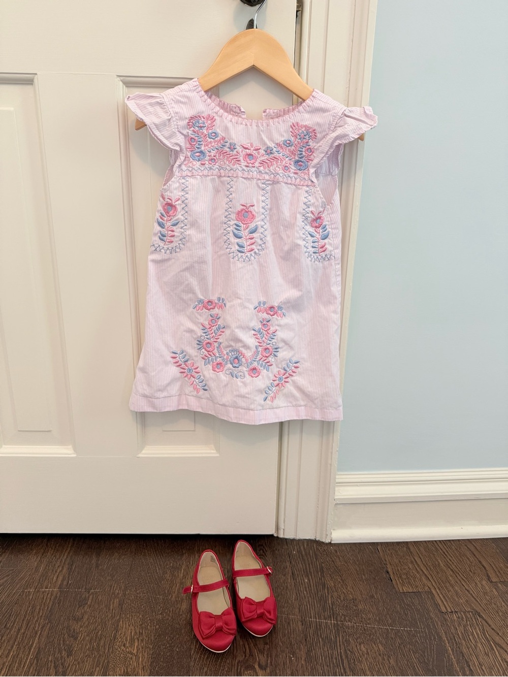 Cecil and Lou Embroidered Dress 3T